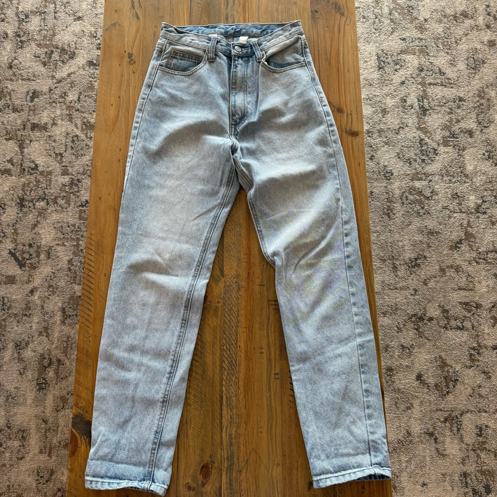 brandy melville / jgalt light wash denim high rise jean
